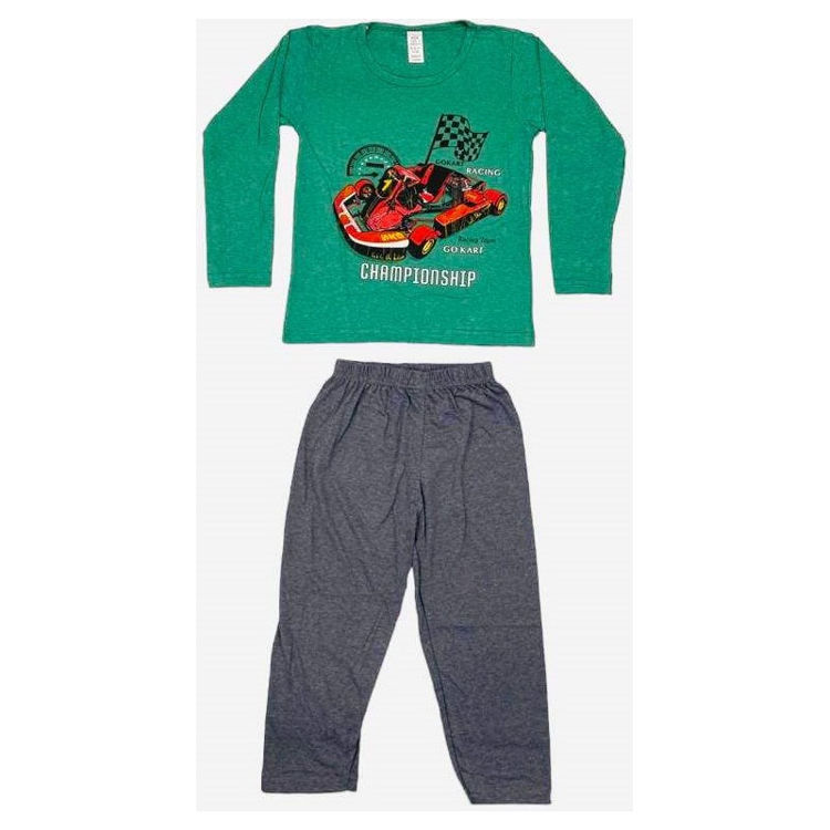 Picture of 12692 BOYS TWO PIECE LONGSLEEVE 100% COTTON PYJAMA